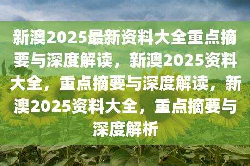 新澳大全2025正版资料，实证释义、解释与落实